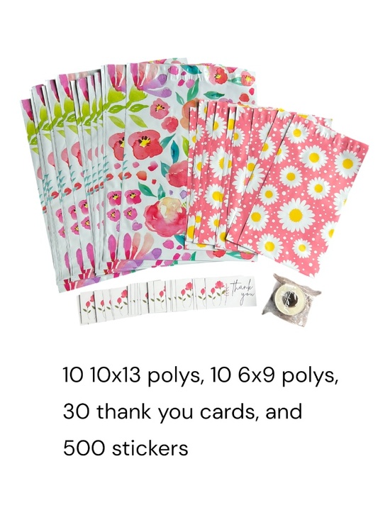 Other - Shipping Supplies 550 pc Bundle - Poly Mailers, Stickers & Thank You Cards